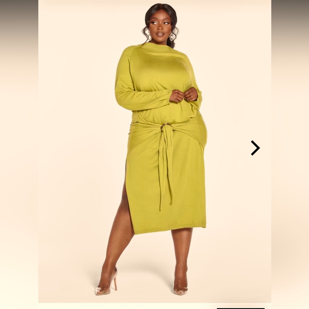 Quinn Tie Front Sweater Dress - Gabi Fresh X FTF